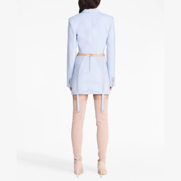 Dion Lee Light Blue Glacier Corset Mini Skirt Size 4 - Picture 4 of 5
